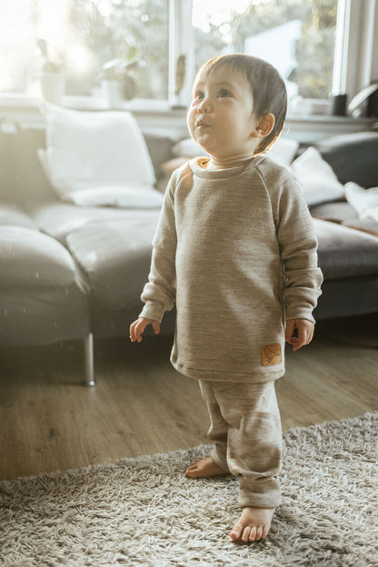 Merinoshirt für Kinder, "Gänseblümchen"