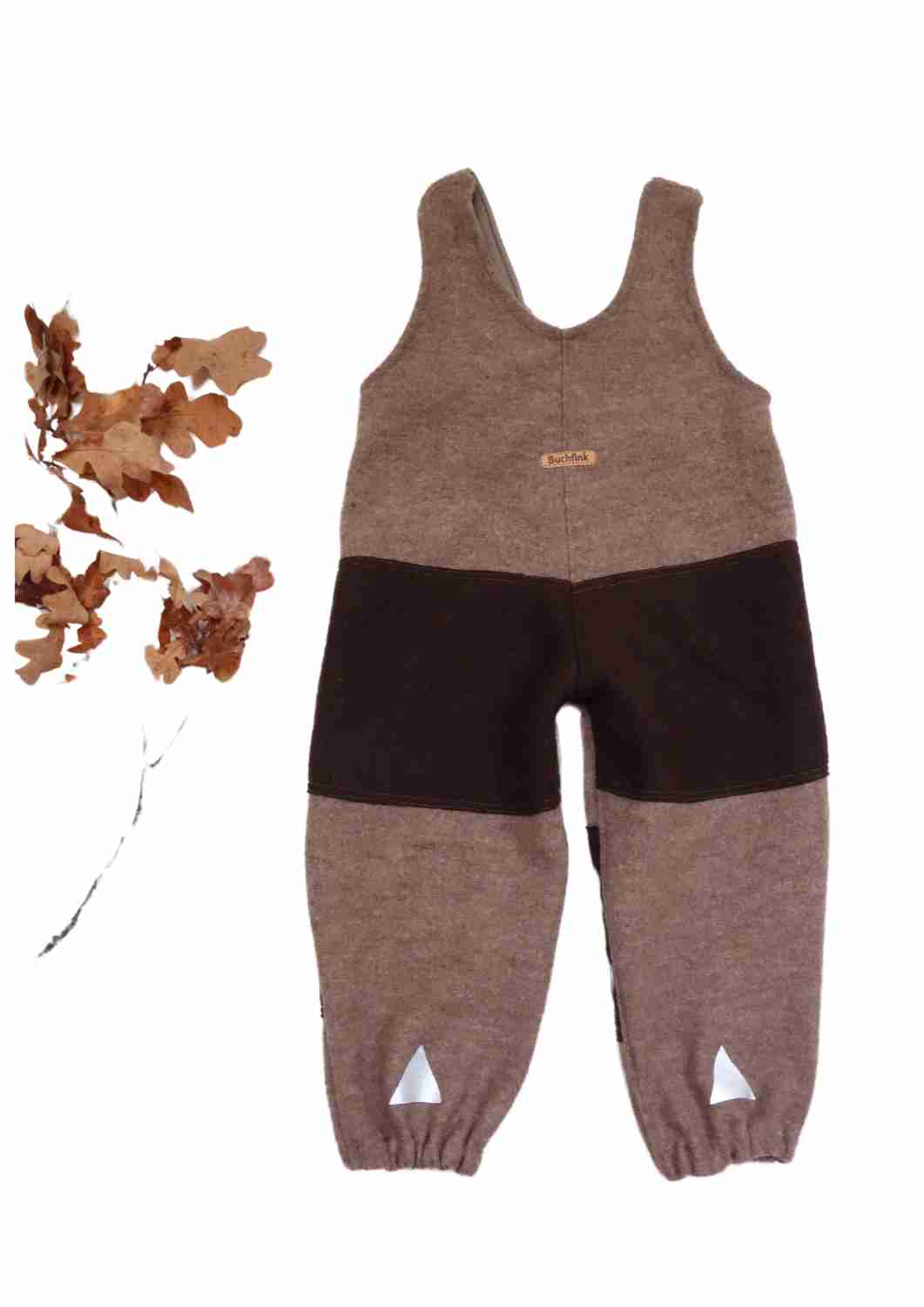 Latzhose aus Walk "Weide"