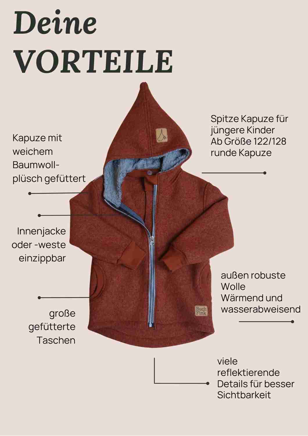 Zip-In Walkjacke - Außenjacke