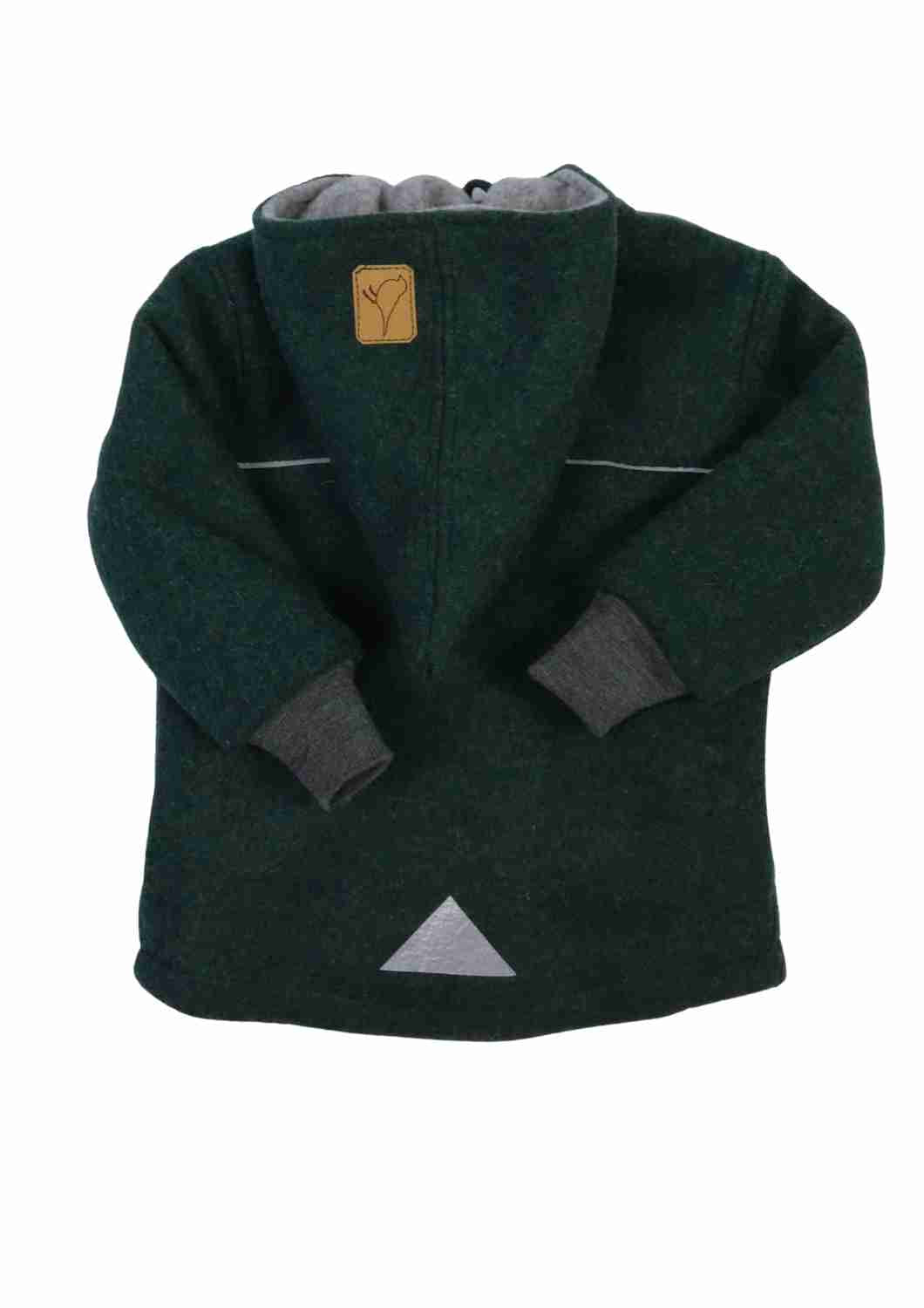Wollwalkjacke gefüttert mit Wollfleece "Heckenrose"